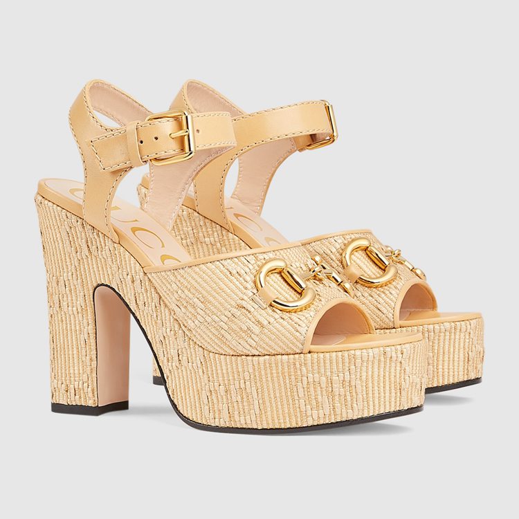 745955.FABZS.9544.002.100.0000.Light Womens Horsebit platform sandal